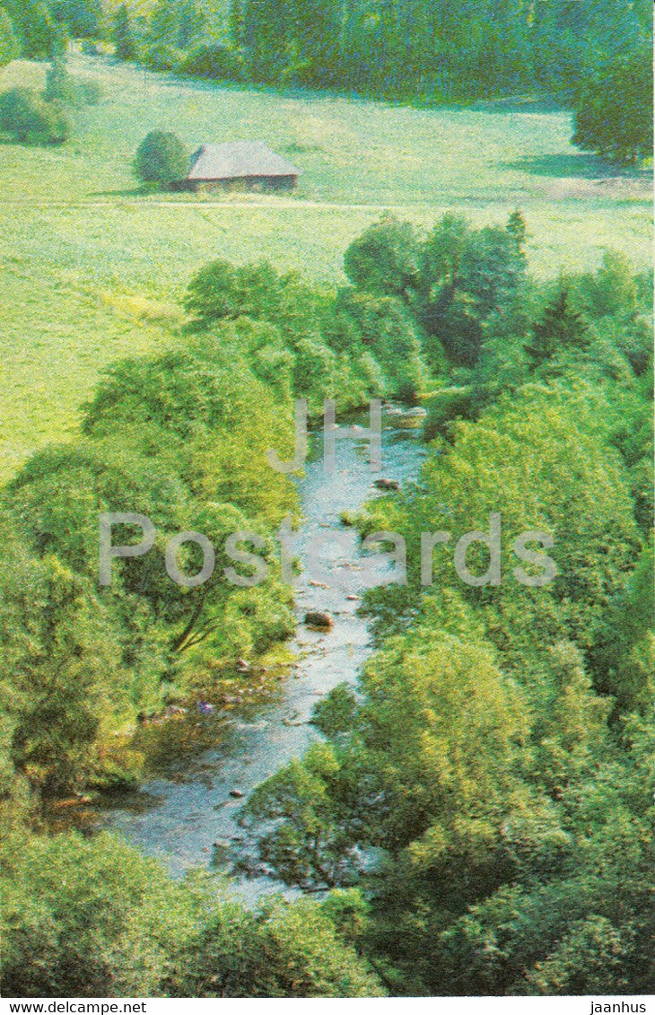 The Gauja National Park - The Amata river - 1976 - Latvia USSR - unused - JH Postcards