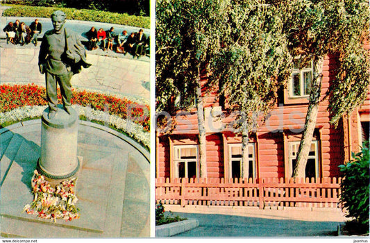 Tatarstan - Kazan - monument to Vladimir Ulyanov Lenin as a student - Lenin House Museum - 1973 - Russia USSR - unused - JH Postcards