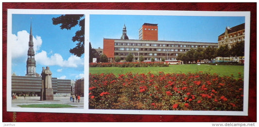 Memorial to Latvian Red Riflemen - Riga - Latvia USSR - unused - JH Postcards