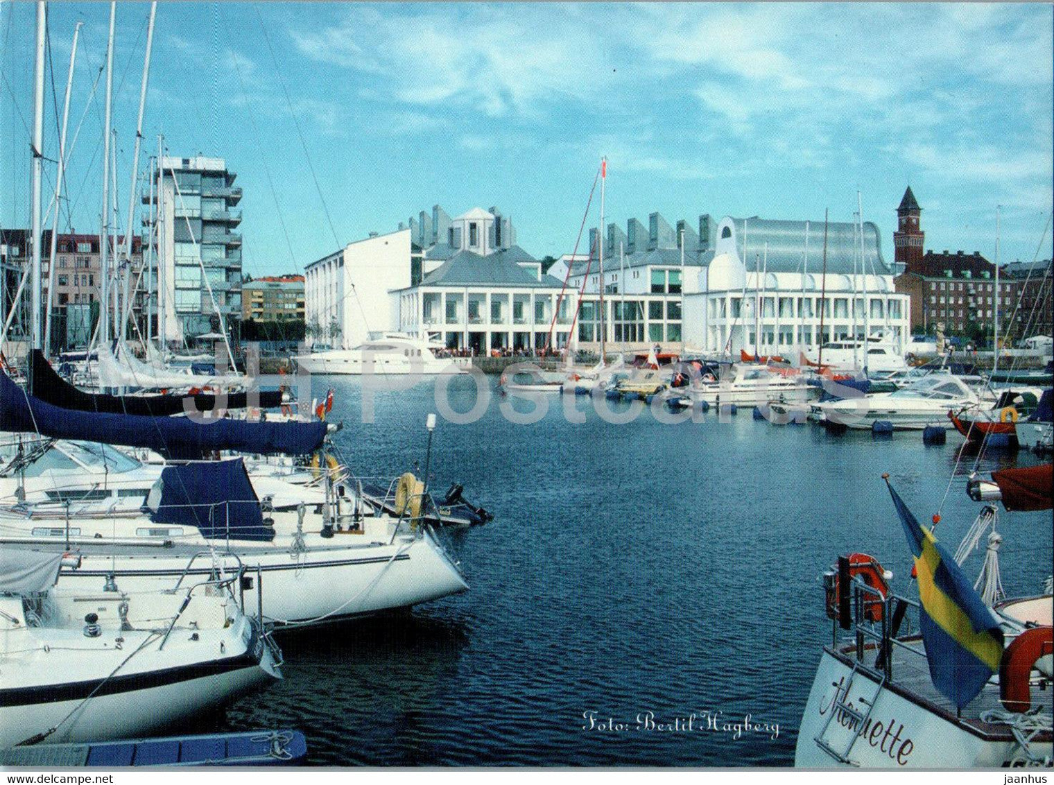 Helsingborg - Norra Hamnen med Dunkers kulturhus - boat - yacht - 7323 - Sweden - unused - JH Postcards