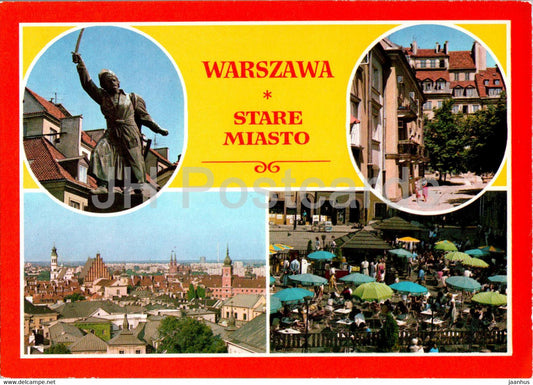 Warsaw - Warszawa - Stare Miasto - pomnik Jana Kilinskiego - Hortex - multiview - Poland - unused - JH Postcards