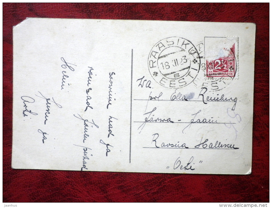 Christmas Card - Angel - 6326/5 - circulated in 1923 - Estonia - used - JH Postcards