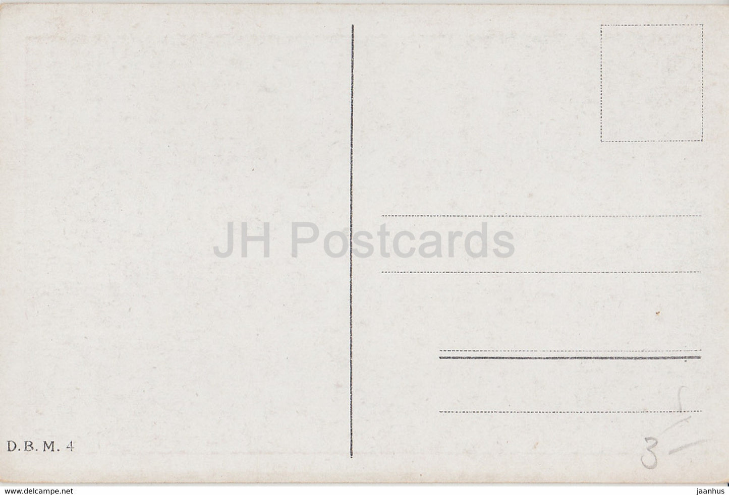 Children in Folk Costumes - windmill - D B M 4 - old postcard - Netherlands - unused