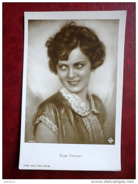 movie actress - Elza Temari - cinema - 1596/2 - Germany - unused - JH Postcards