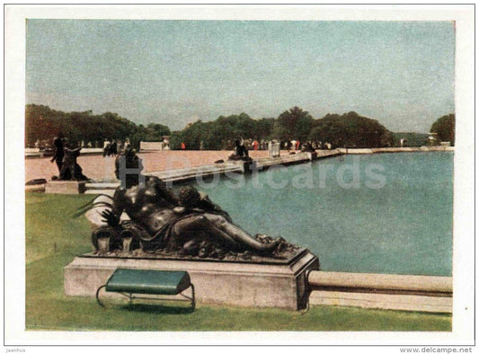 Park in the Versaille - European Views - 1958 - France - unused - JH Postcards