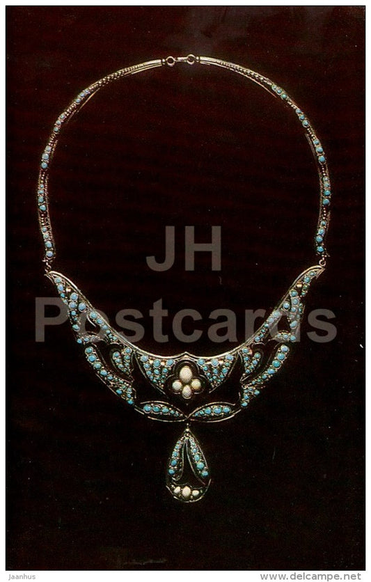 Torque: Evening - Russian and Soviet Jewellery - 1984 - Russia USSR - unused - JH Postcards