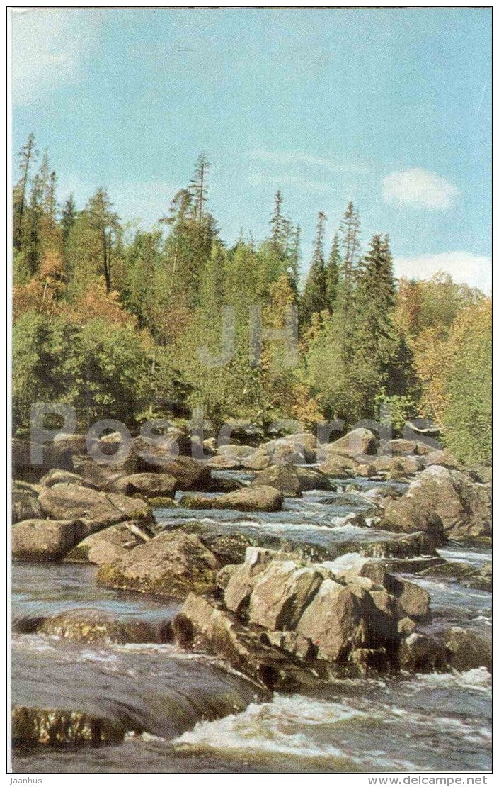 in the suburbs - river - Murmansk - 1970 - Russia USSR - unused - JH Postcards