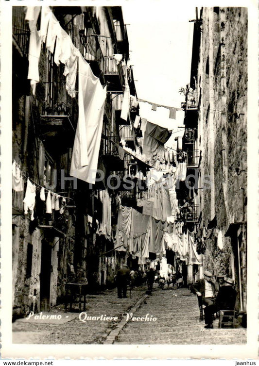 Palermo - Quartiere Vecchio - Old Quarter - old postcard - Italy - unused - JH Postcards