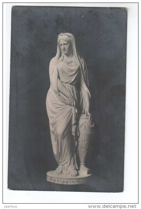 sculpture by A. Weizenberg - Agrippina - 9 - estonian art - unused - JH Postcards