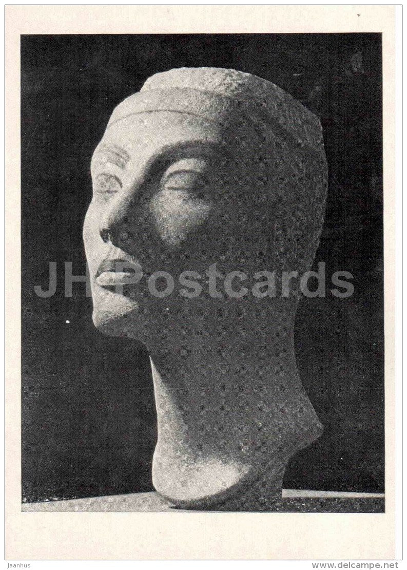 portrait of Queen Nefertiti - Ancient Egypt - Sculpture of the Ancient Civilizations - 1971 - Russia USSR - unused - JH Postcards