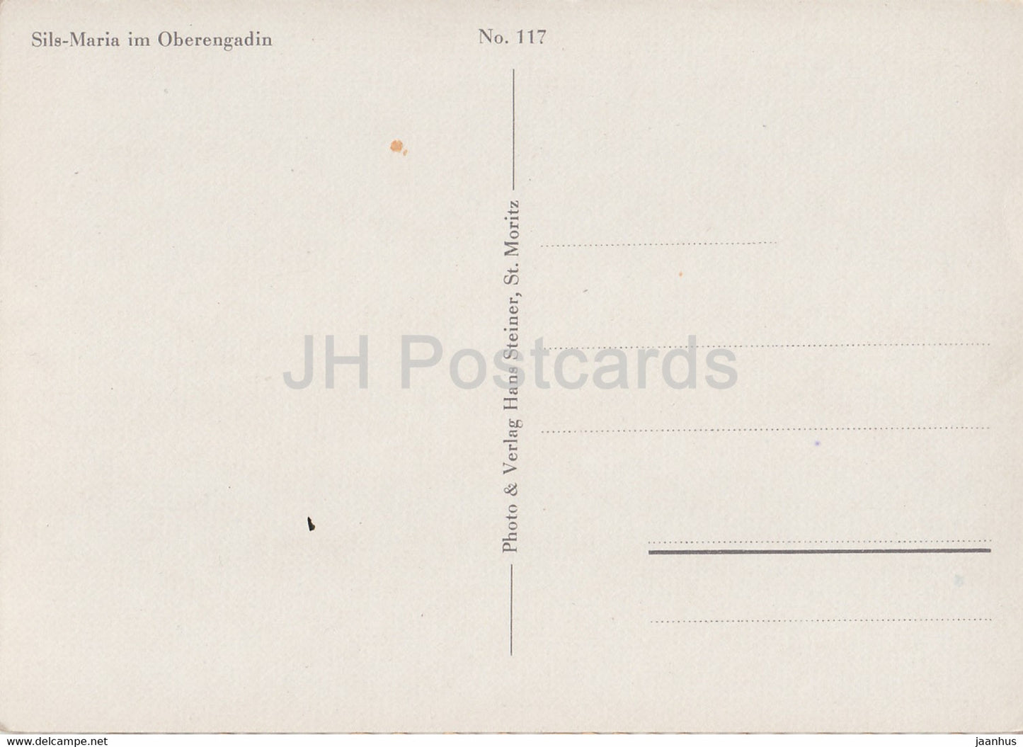 Sils Maria im Oberengadin - 117 - Switzerland - unused