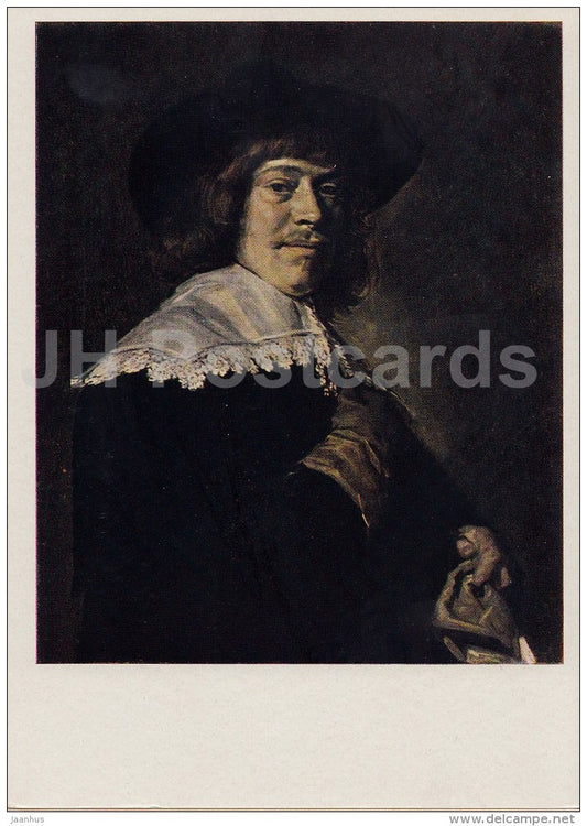 painting  by Frans Hals - Portrait of a young man with a glove - Dutch art - 1963 - Russia USSR - unused - JH Postcards
