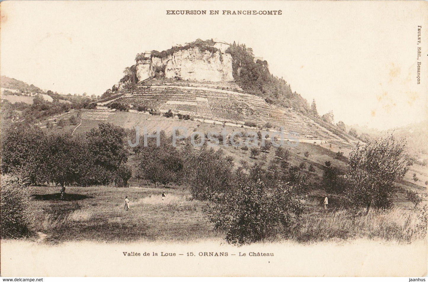 Vallee de la Loue - Orans - Le Chateau - castle - 15 - old postcard - 1903 - France - used - JH Postcards
