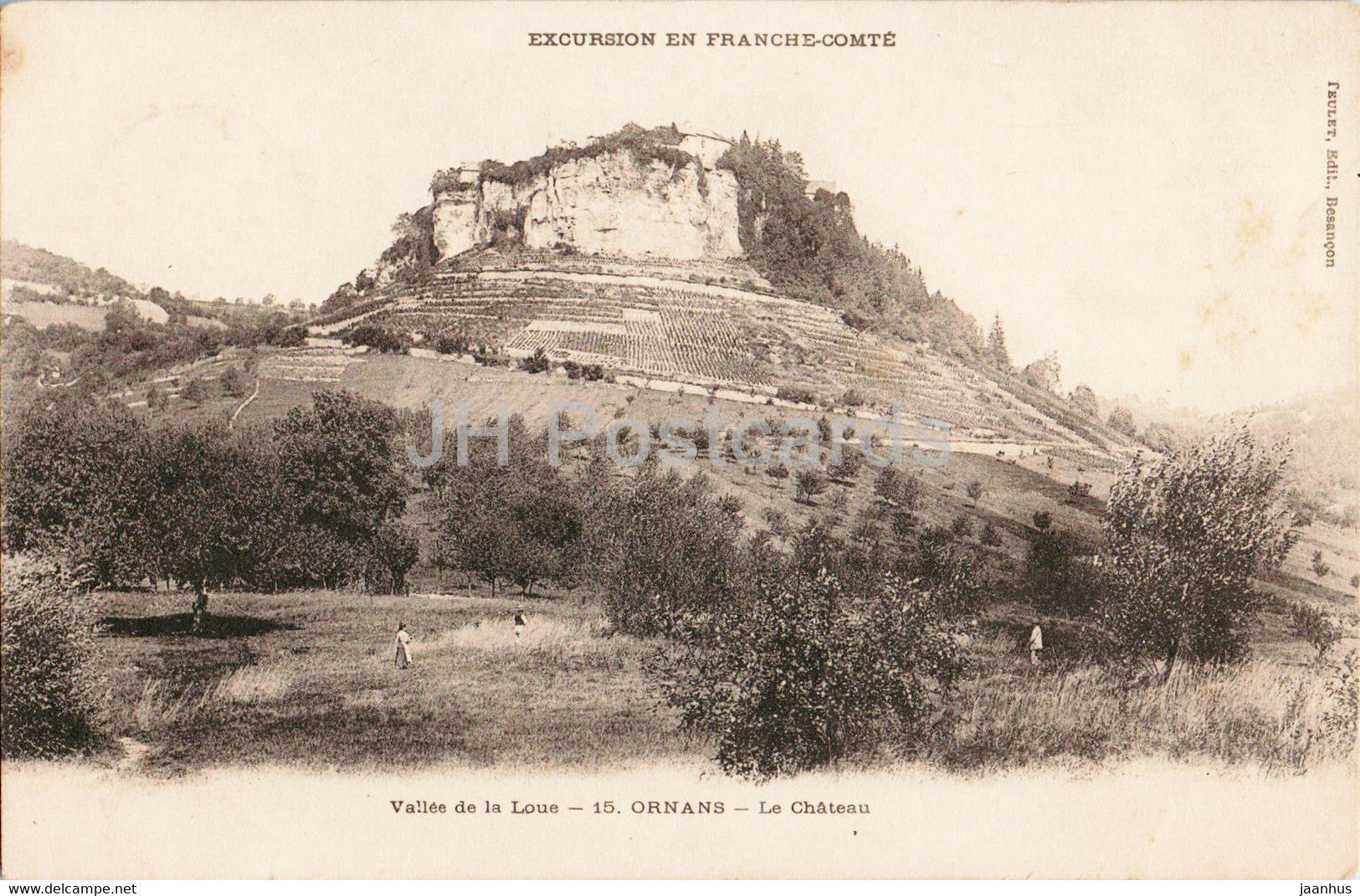Vallee de la Loue - Orans - Le Chateau - castle - 15 - old postcard - 1903 - France - used - JH Postcards