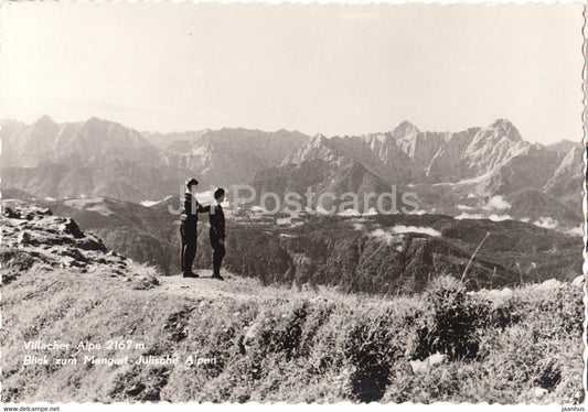 Villacher Alpe 2167 m - Blick zum Mangart - Julische Alpen - Ludwig Walterhaus - old postcard - Austria - unused - JH Postcards