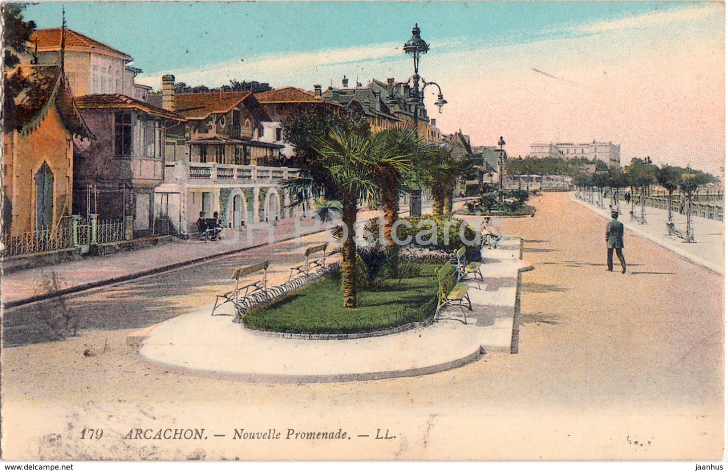 Arcachon - Nouvelle Promenade - 179 - 1922 - old postcard - France - used - JH Postcards