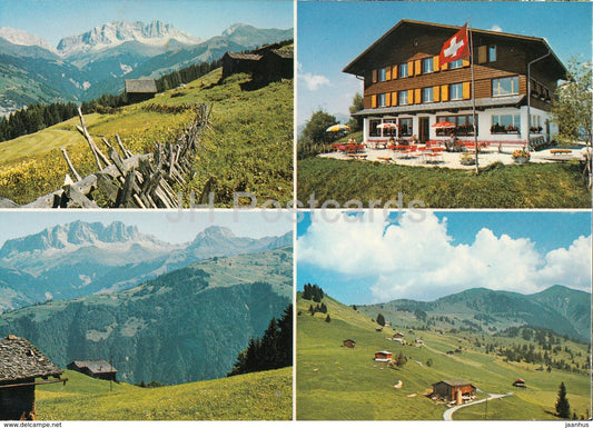 Berghaus Mottis Stels ob Schiers - Drusenfluh - Sulzfluh - Kreuz - Switzerland - unused - JH Postcards
