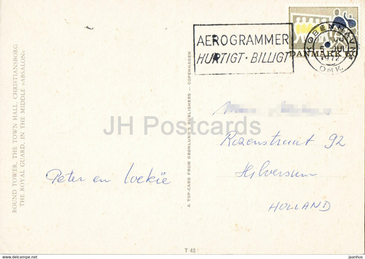 Copenhagen - Round Tower - Town Hall - Christiansborg - Royal Guard - Absalon  multiview - 1972 - Denmark - used