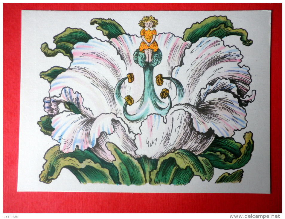 Tulip - Thumbelina by H. C. Andersen - Fairy Tales and Songs - 1965 - Russia USSR - unused - JH Postcards