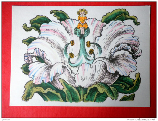 Tulip - Thumbelina by H. C. Andersen - Fairy Tales and Songs - 1965 - Russia USSR - unused - JH Postcards