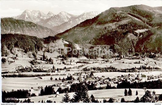 Wertach 915 m mit Geishorn 2249 m - old postcard - Germany - unused - JH Postcards