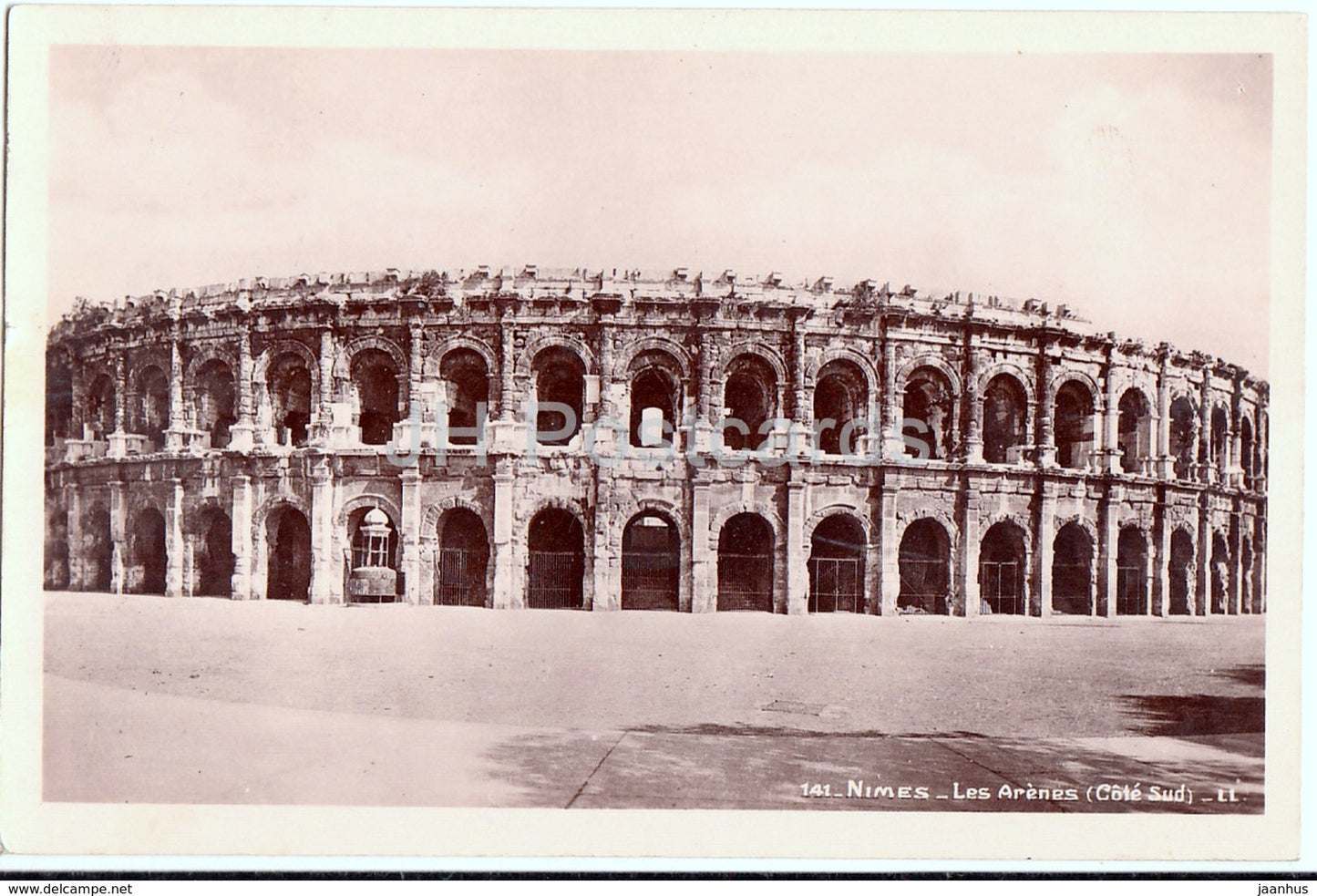 Nimes - Les Arenes - Cote Sud - 141 - 1934 - old postcard - France - used - JH Postcards