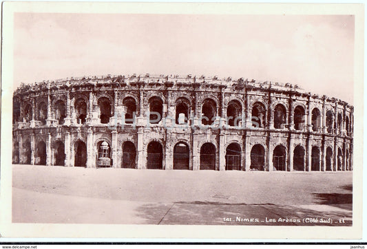 Nimes - Les Arenes - Cote Sud - 141 - 1934 - old postcard - France - used - JH Postcards