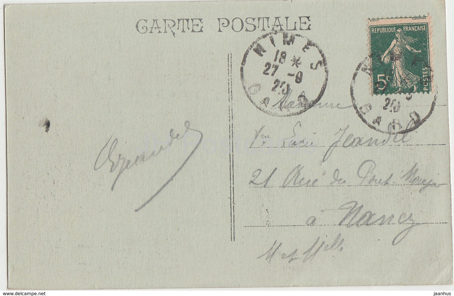 Nimes - Arenes - Interieur - 10 - 1920 - old postcard - France - used