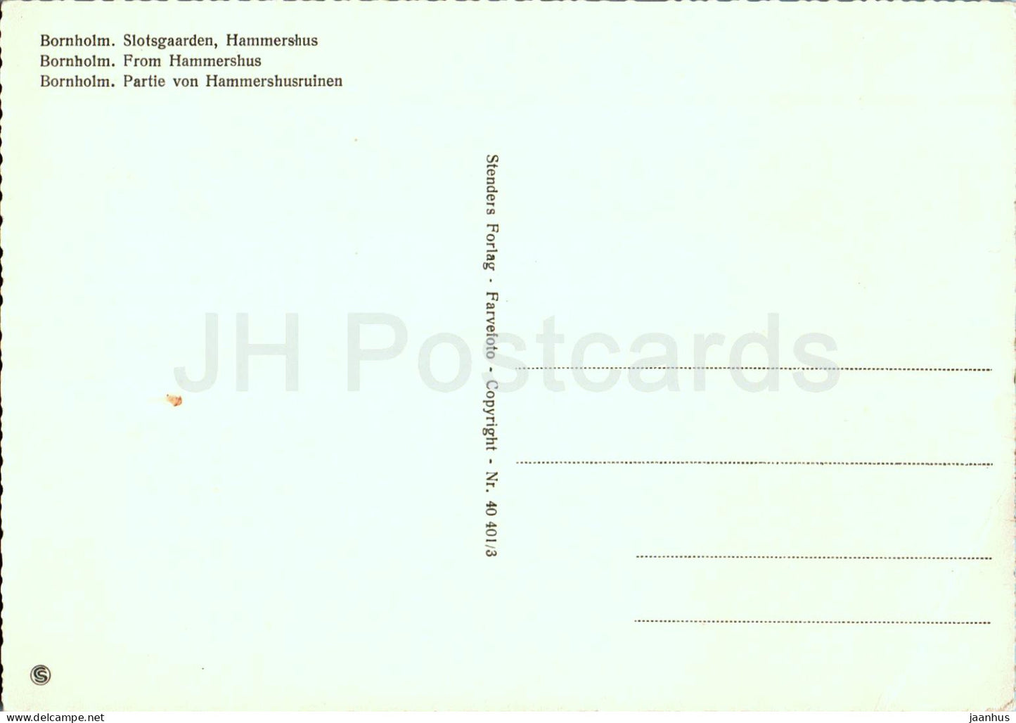 Bornholm - Slotsgaarden - Hammershus - ruines - 40 - Danemark - inutilisé 