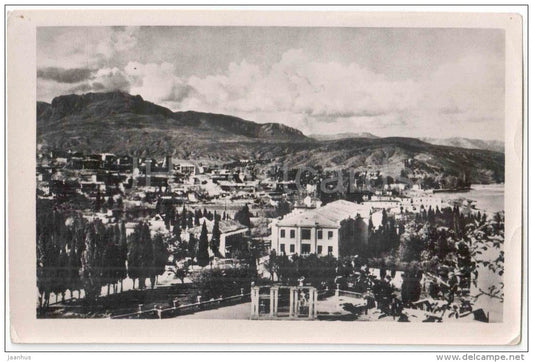 sanatorium Krasnoe Krivorozhye - Alushta - Crimea - Krym - photo postcard - 1958 - Ukraine USSR - unused - JH Postcards