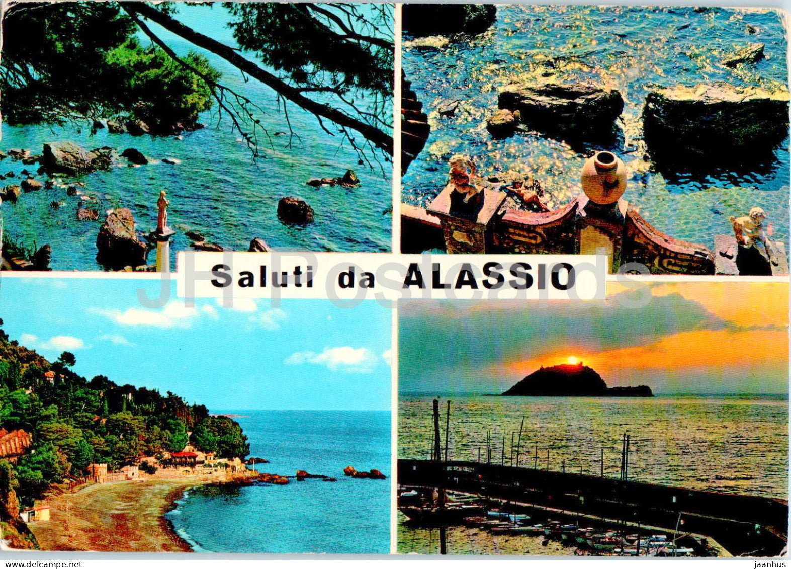 Saluti da Alassio - multiview - 500- 1978 - Italy - used - JH Postcards