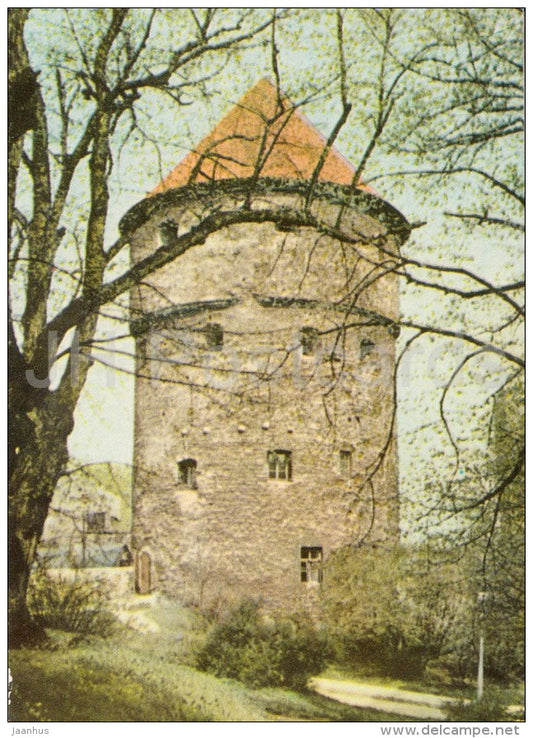 artillery tower Kiek in de Kök - Old Town - Tallinn - Estonia USSR - 1965 - unused - JH Postcards