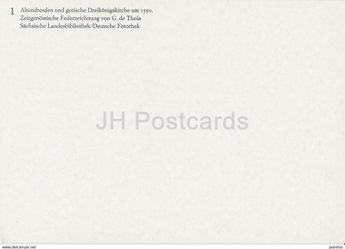 Dresden Neustadt - Dreikonigskirche - Gotische Dreikonigskirche 1550 - church - DDR Germany - unused