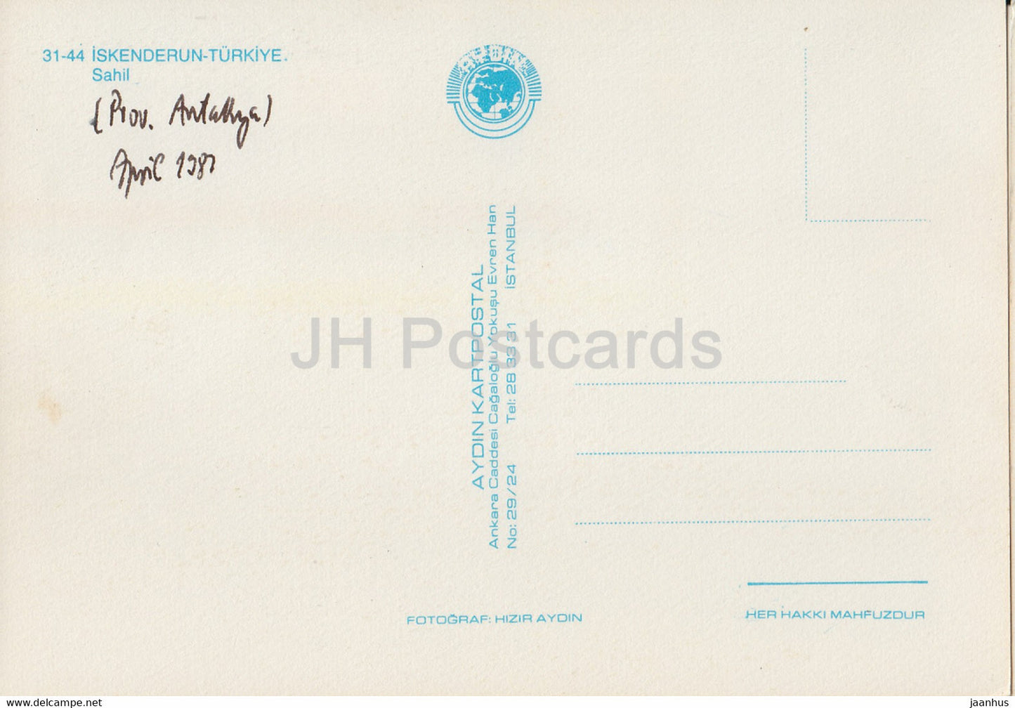 Iskenderun - coast - 1987 - Turkey - used