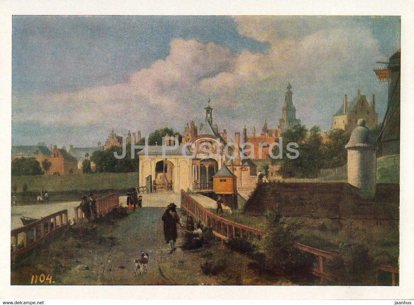 painting by Jan van der Heyden - St. Anthony's Gate in Amsterdam - Dutch art - 1961 - Russia USSR - unused - JH Postcards