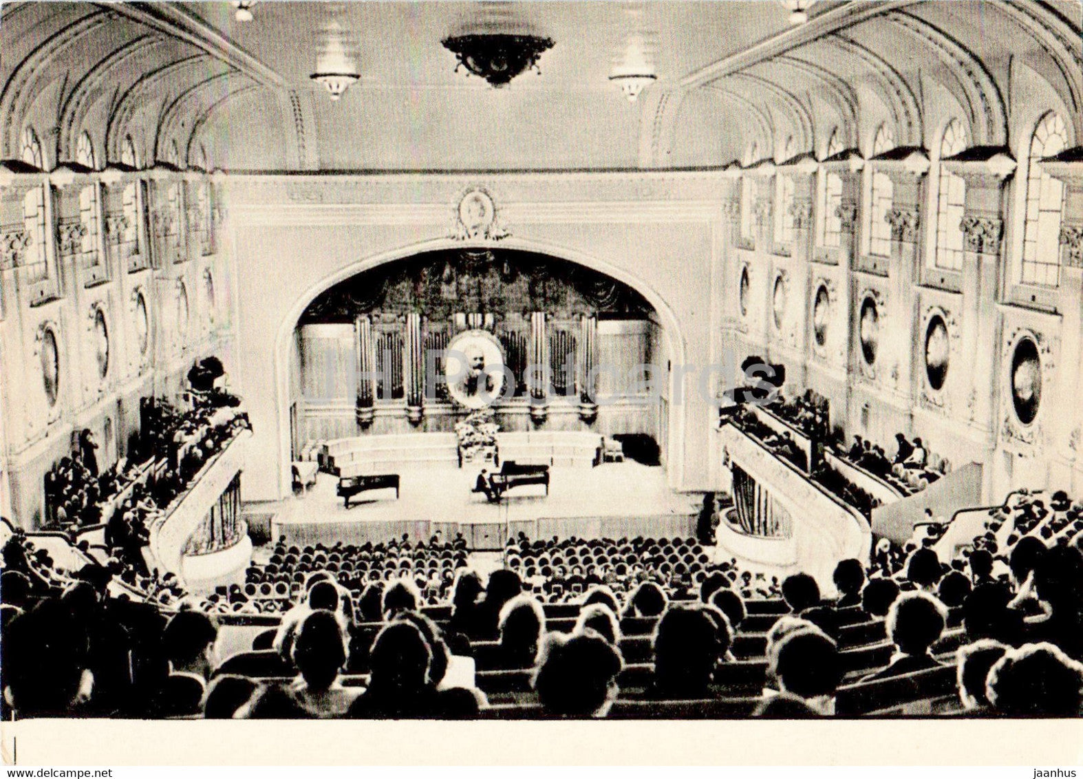 Pyotr Tchaikovsky - Moscow - The Grand Hall of the Chaikovsky State Conservatoire - 1966 - Russia USSR - unused - JH Postcards