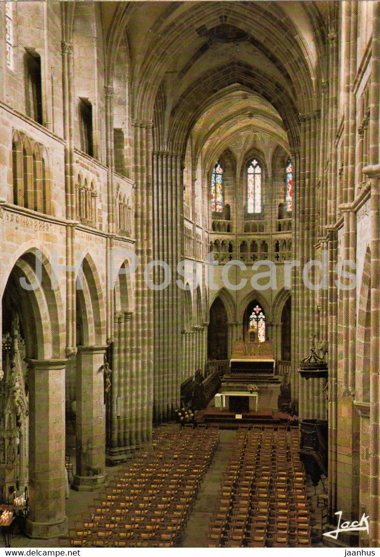 Treguier - La Nef et le choeur de la cathedrale St Tugdual - 22220 - France - unused - JH Postcards