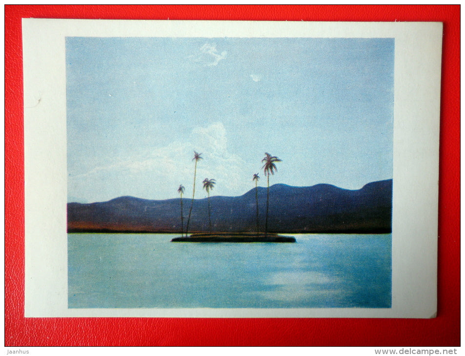 painting by A. Ahaltsev . Island . Sri Lanka - russian art - unused - JH Postcards