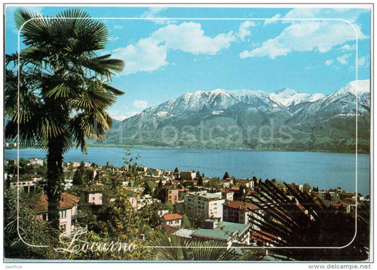 Lago Maggiore - lake - Muralto - Locarno - Ticino - 617/7407 - Switzerland - circulated in Germany 1987 - JH Postcards