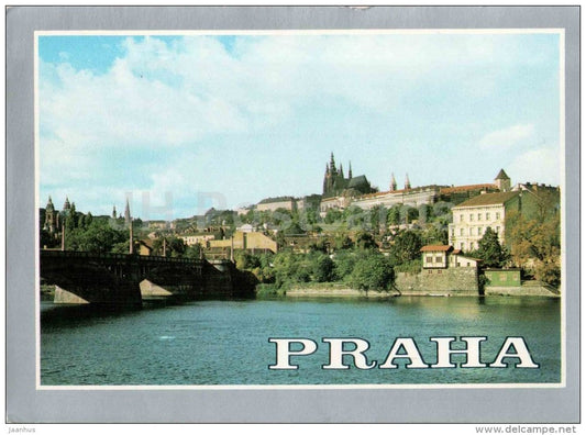 Hradcany view - Praha - Prague - Czechoslovakia - Czech - used 1983 - JH Postcards
