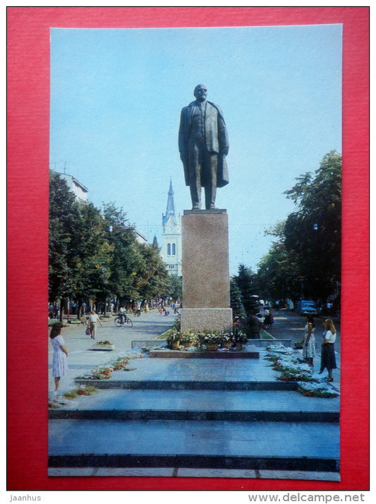 monument to Lenin - Mukacheve - Mukachevo - 1985 - Ukraine USSR - unused - JH Postcards