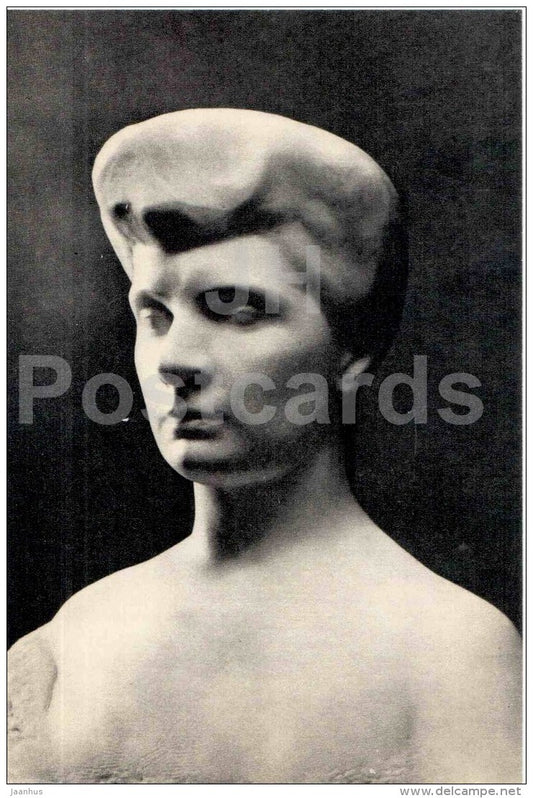 sculpture by Auguste Rodin - Portrait of madame Elisseiff , 1909 - french art - unused - JH Postcards