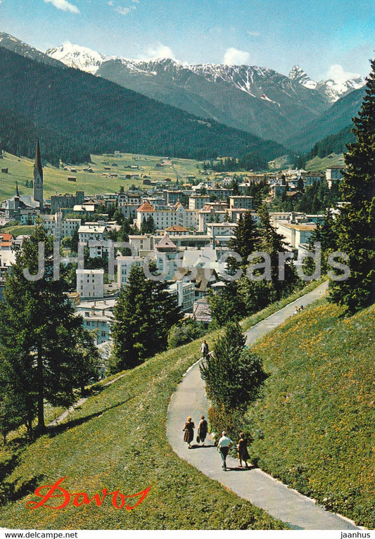 Davos 1560 m - mit Blick auf Tinzenhorn - 170 - 1971 - Switzerland - used - JH Postcards