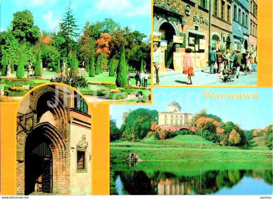 Warsaw - Warszawa - Wilanow - multiview - Poland - unused - JH Postcards