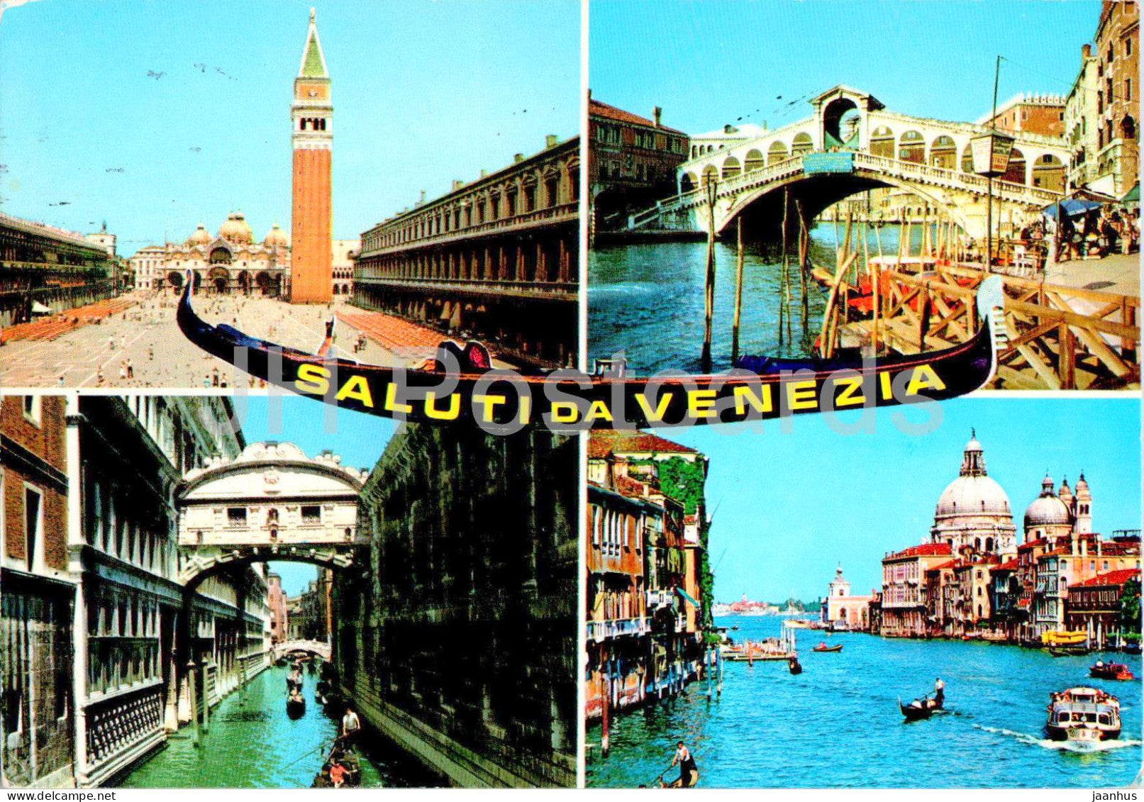 Venezia - Venice - Saluti da Venezia - multiview - 285 - 1995 - Italy - used - JH Postcards