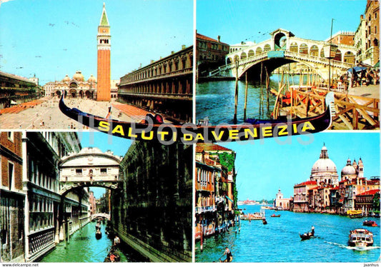 Venezia - Venice - Saluti da Venezia - multiview - 285 - 1995 - Italy - used - JH Postcards