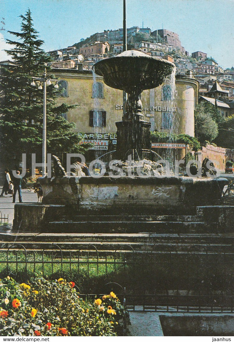 Roma - Rome - Rocca di Papa - Piazza della Repubblica Fontanone - Italy - Italia - unused - JH Postcards