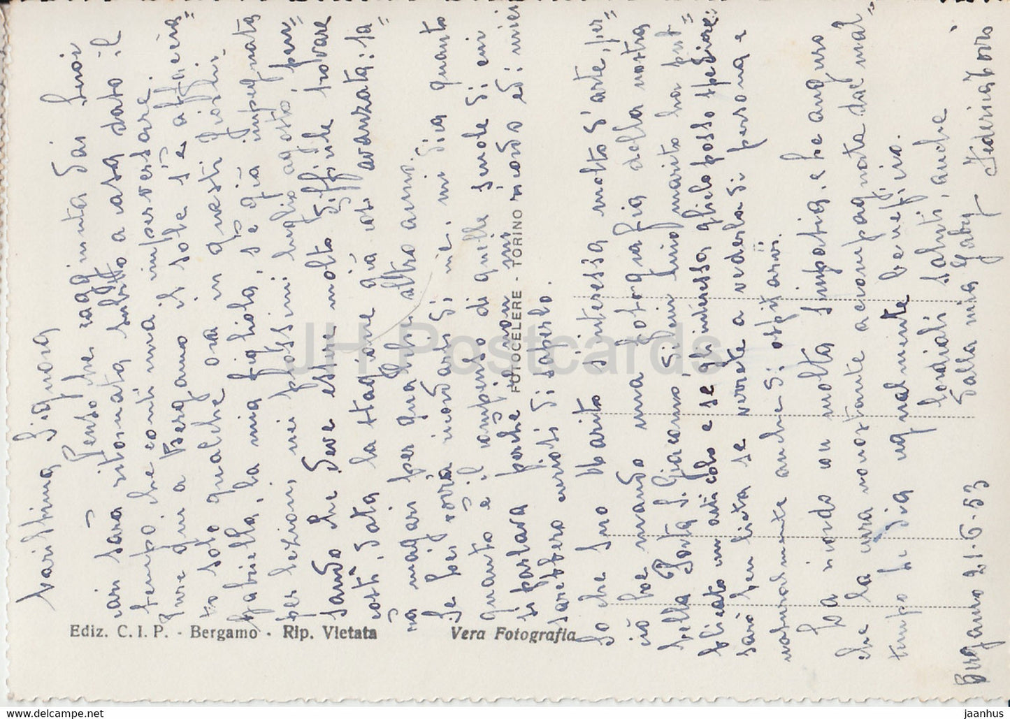 Bergame - Porta S Giacomo - 1953 - Italie - occasion