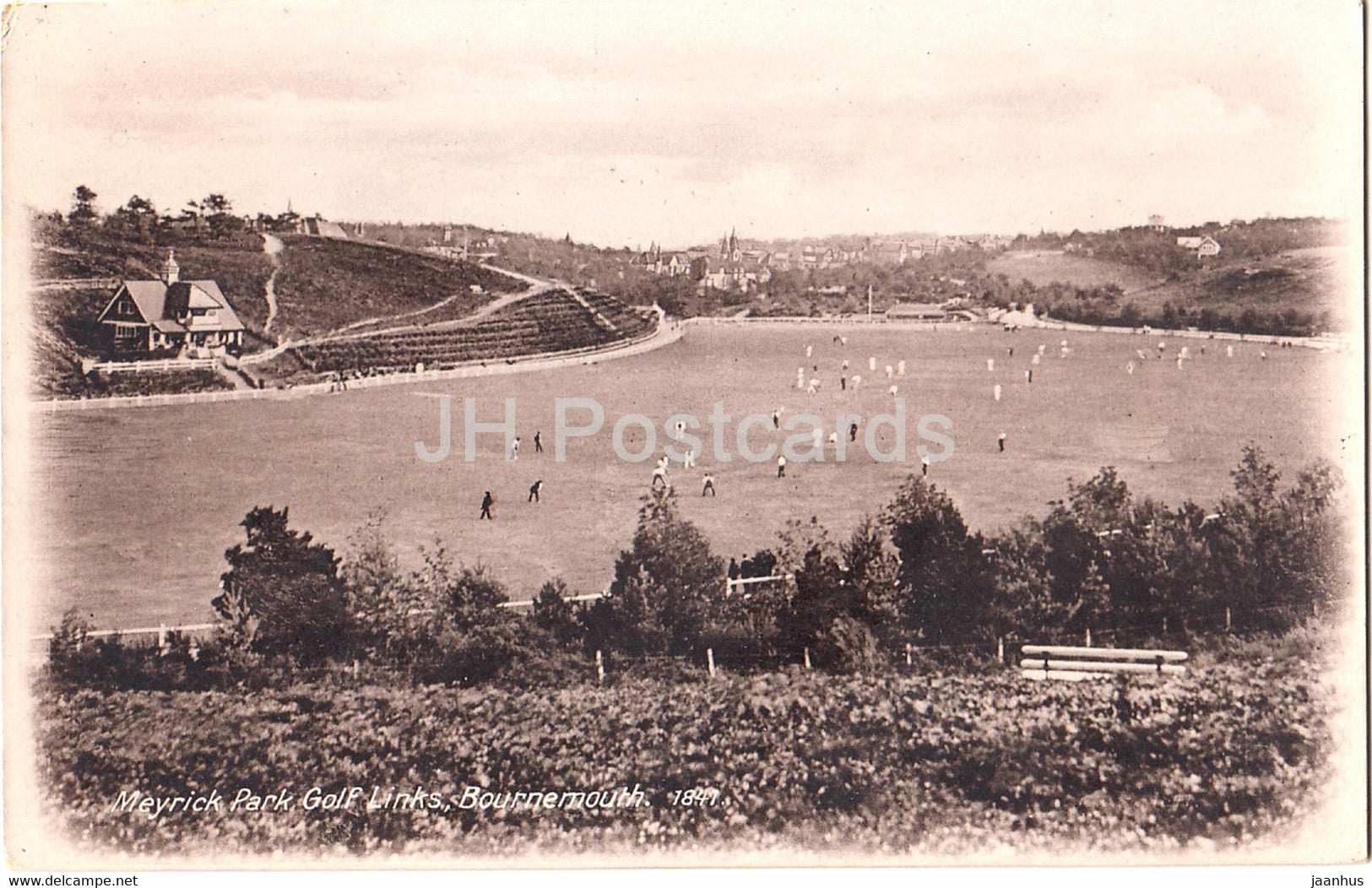 Bournemouth - Meyrick Park Golf Links - 1841 - old postcard - England - United Kingdom - unused - JH Postcards