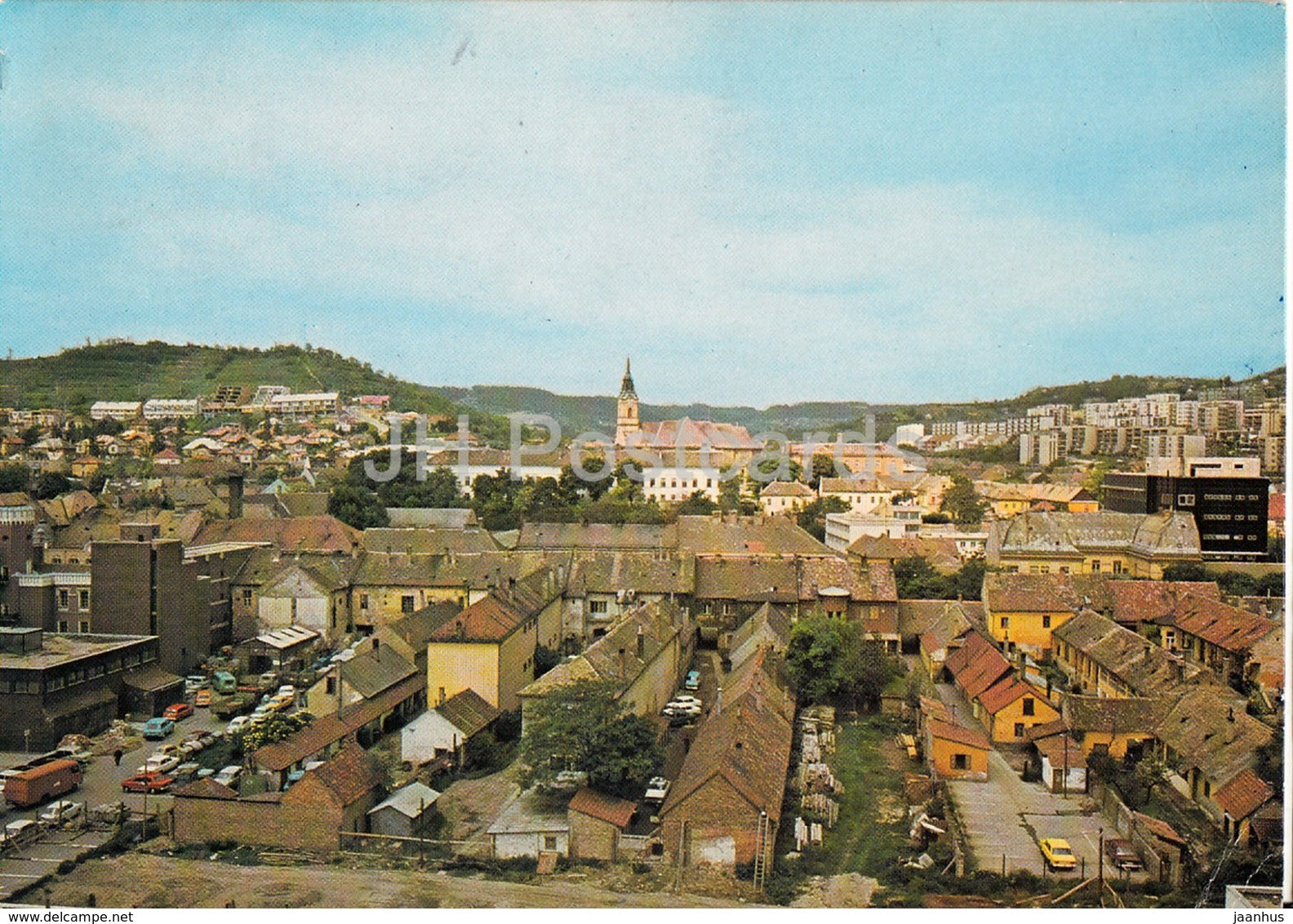 Szekszard - latkep - view - 1983 - Hungary - used - JH Postcards